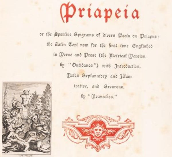 Priapeia, Priapėja, Richard Burton 1890